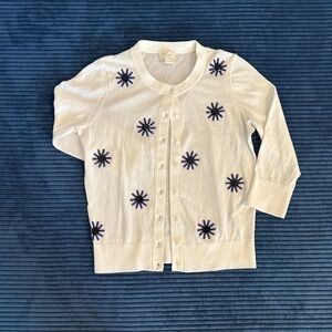 KATE SPADE New York (live colorfully) cardigan with floral rhinestones